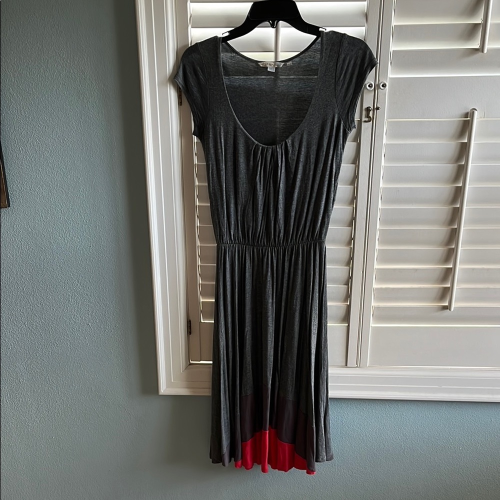 Boden grey Cap Sleeve Scoop Neck Sundress